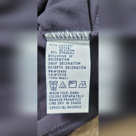 Y2K Tommy Hilfiger Polo Women's XL Navy Short Sleeve 1/4 Button Strechy Cotton - Picture 12 of 13